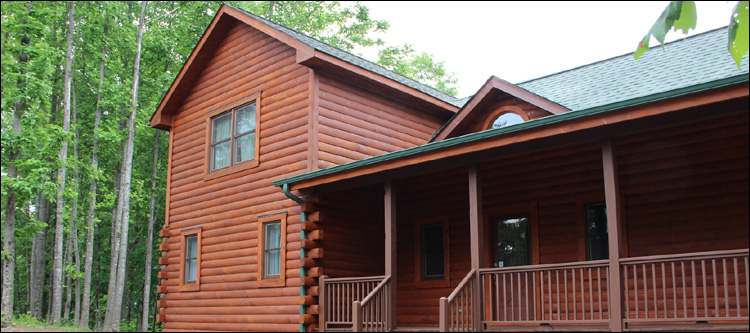 Log Home Staining in Thornville, Ohio